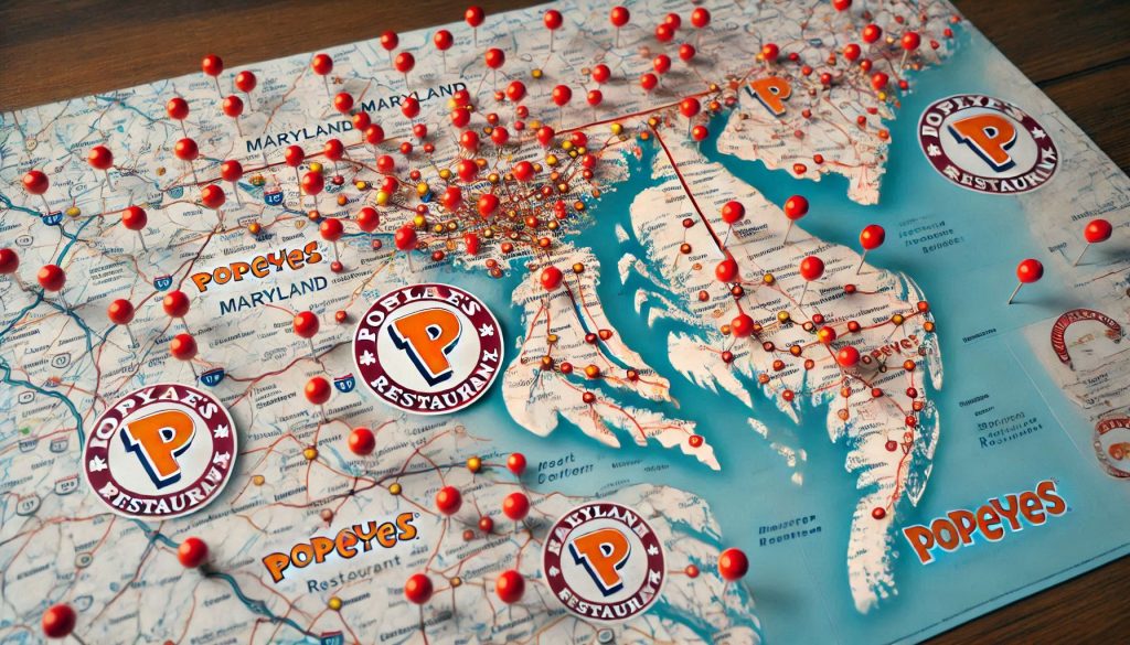 Popeyes restaurants in Maryland